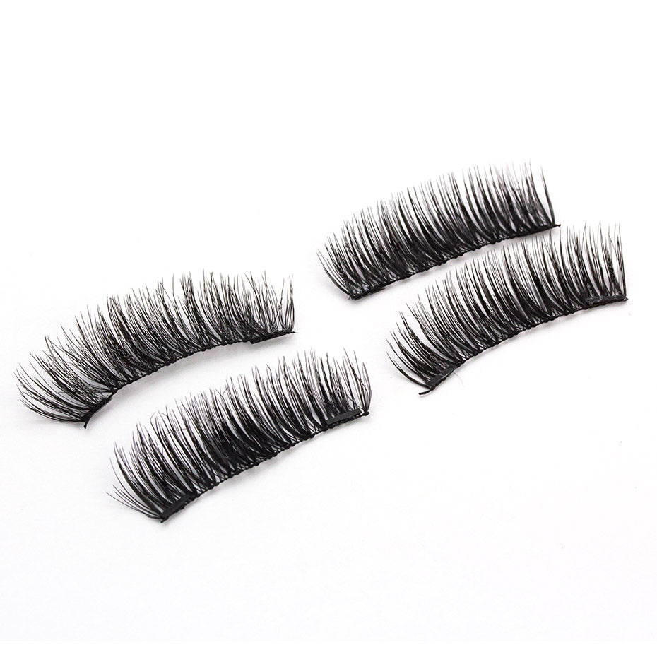 6D Magnetic Eyelashes + 2 Magnets Crisscross Thick